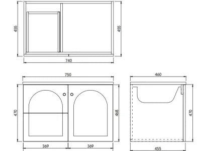 Chester - Wall Hung Vanity