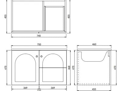 Chester - Wall Hung Vanity