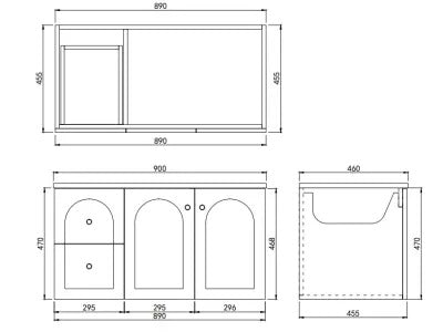 Chester - Wall Hung Vanity