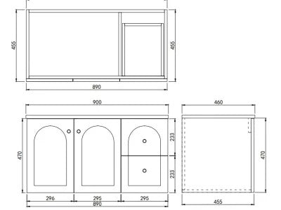 Chester - Wall Hung Vanity
