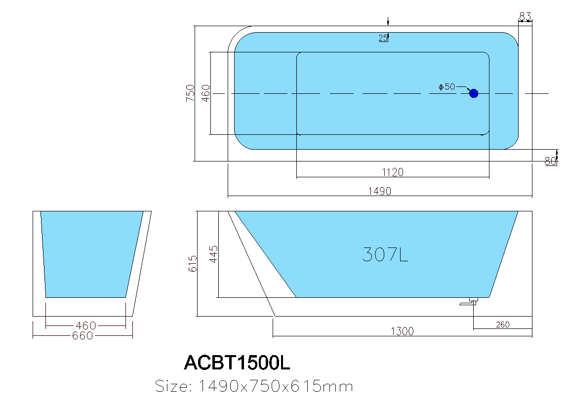 Avis – Matte White Corner Back-to-Wall Bathtub
