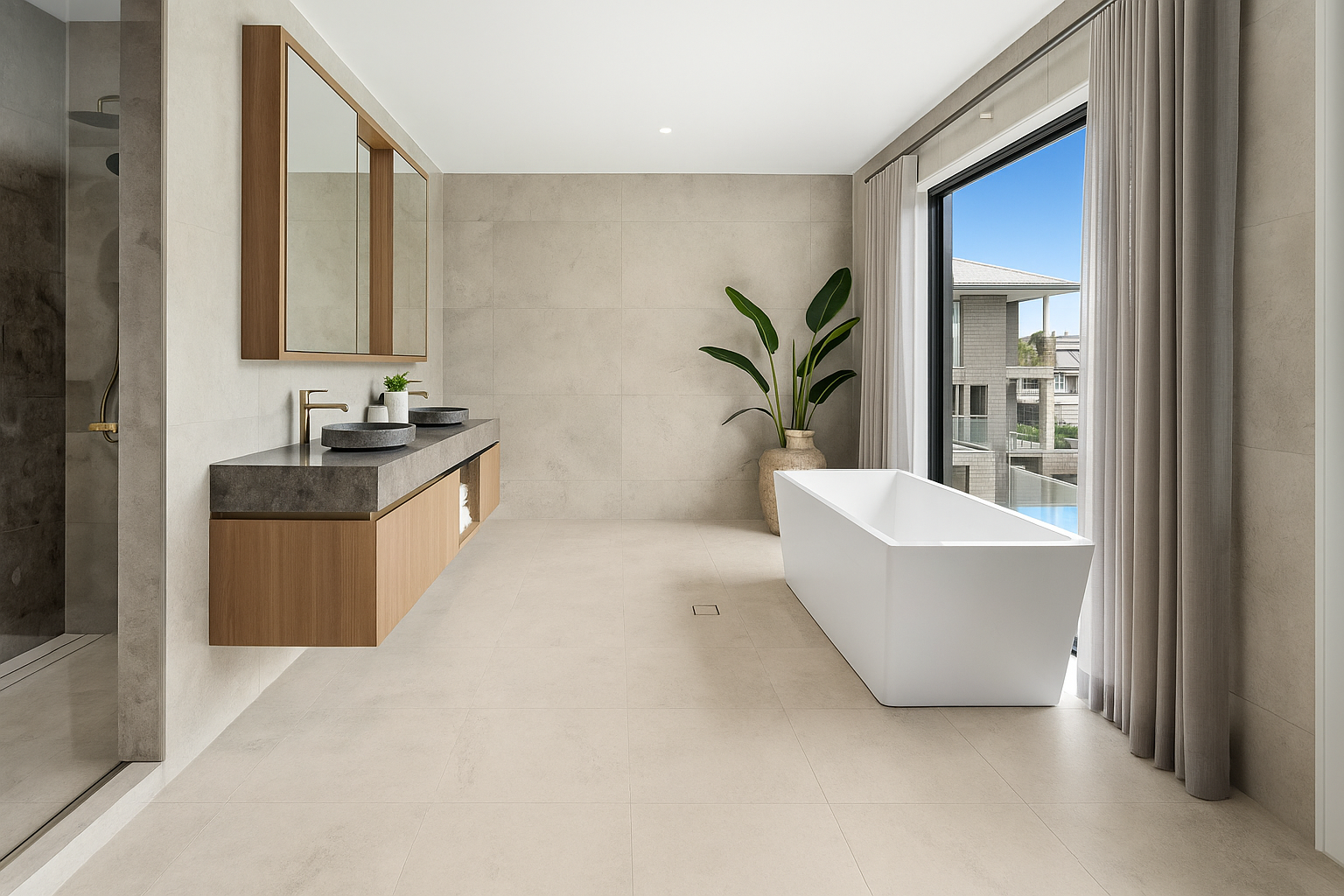 Avis – Matte White Corner Back-to-Wall Bathtub