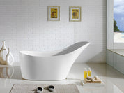 Bevel - Matte White Bathtub