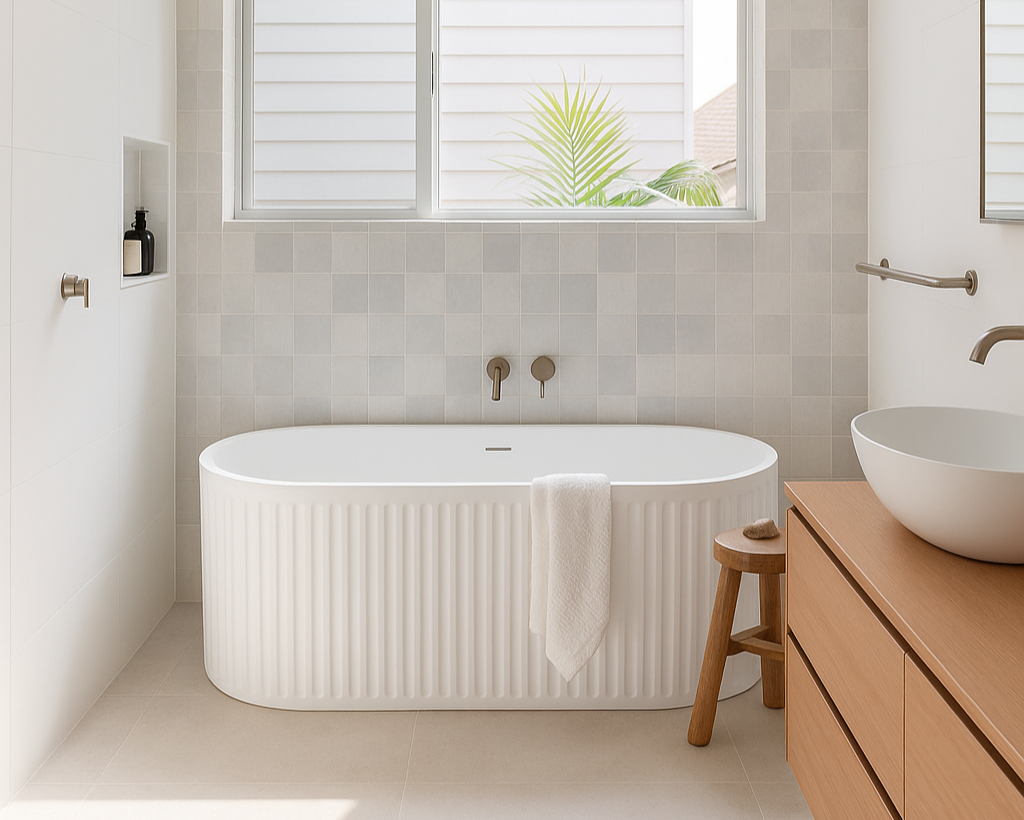 Cascade – Solid Surface Freestanding Bathtub