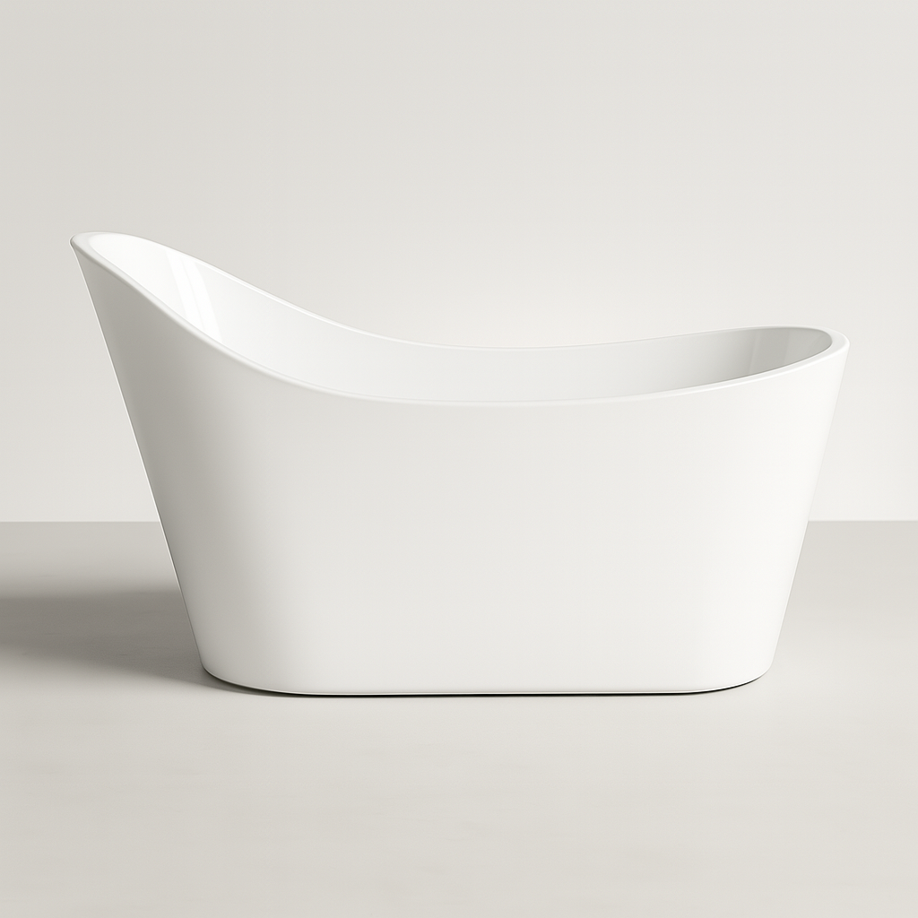 Bevel - Matte White Bathtub