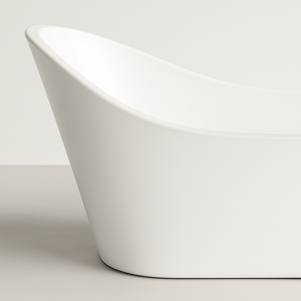 Bevel - Matte White Bathtub