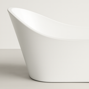 Bevel - Matte White Bathtub