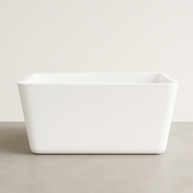 Avis – Matte White Corner Back-to-Wall Bathtub