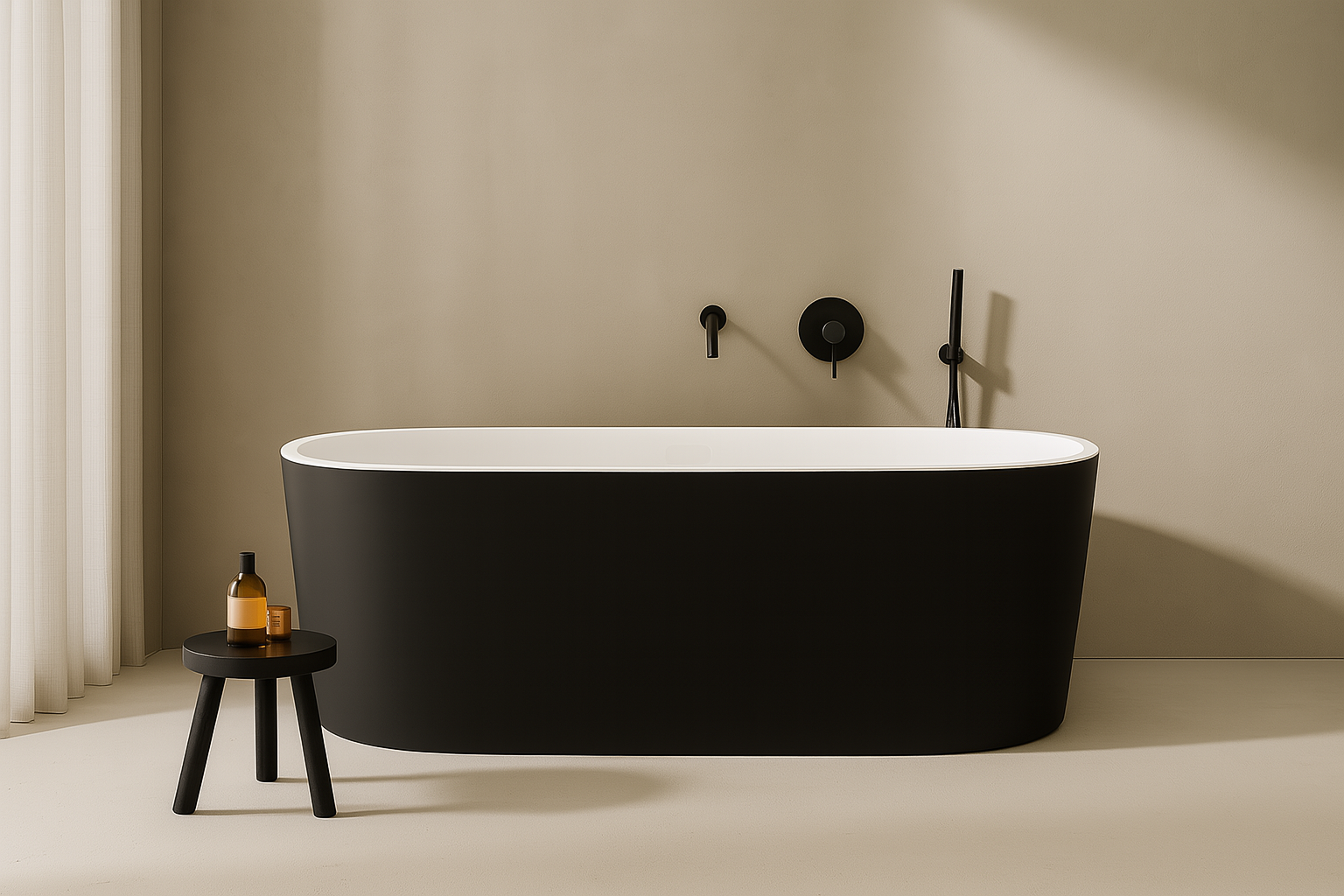 Ovia – B/W Freestanding Bathtub