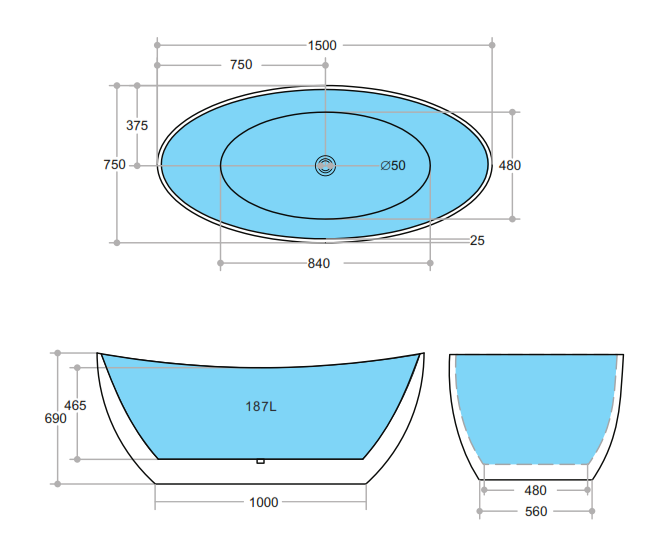Evie – Freestanding Bathtub