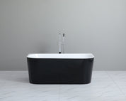 Elivia – Black & White Back-to-Wall Bathtub
