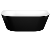 Elivia – Black & White Back-to-Wall Bathtub