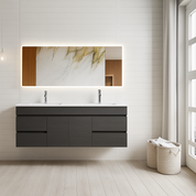 EV Series Wall Hung Vanity with Ceramic Top