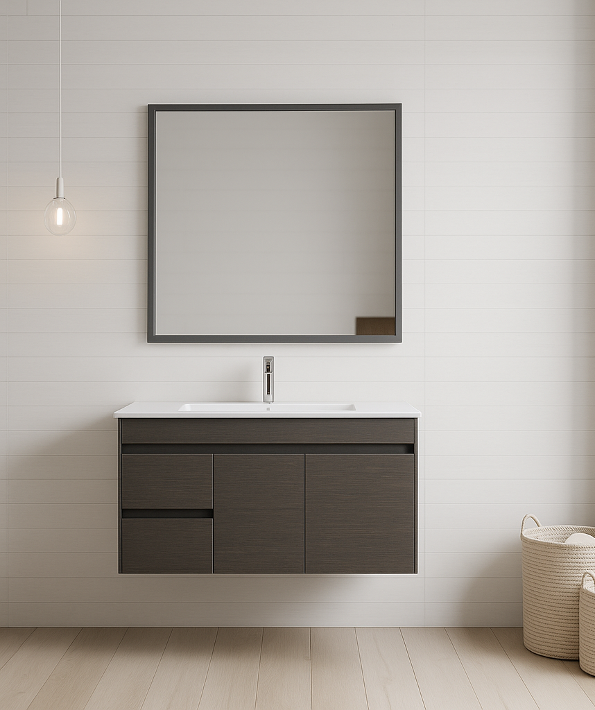 EV Series Wall Hung Vanity with Ceramic Top