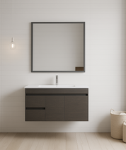 EV Series Wall Hung Vanity with Ceramic Top