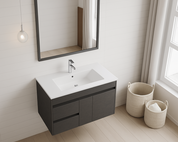 EV Series Wall Hung Vanity with Ceramic Top