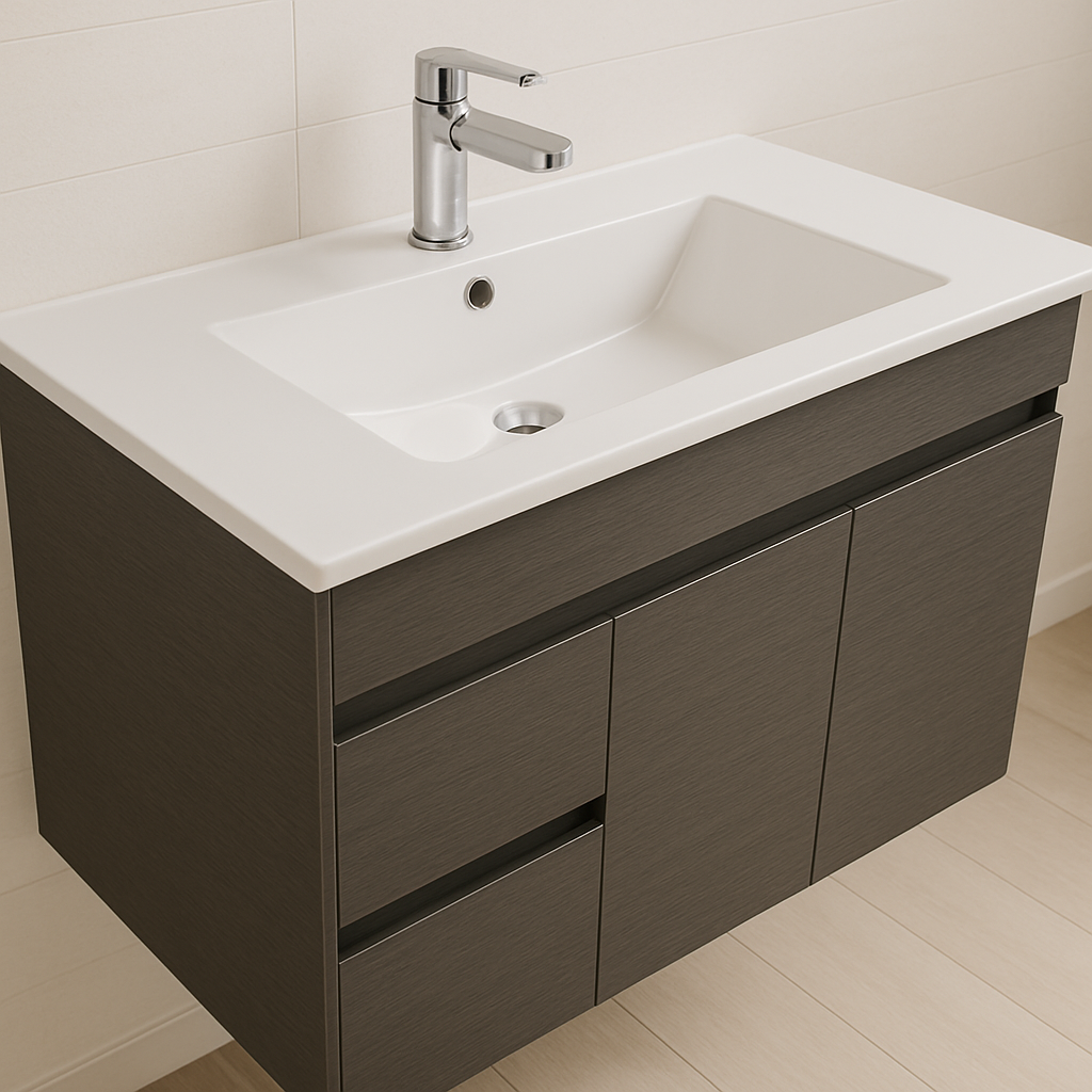 EV Series Wall Hung Vanity with Ceramic Top