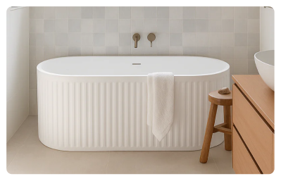 Cascade – Solid Surface Freestanding Bathtub test