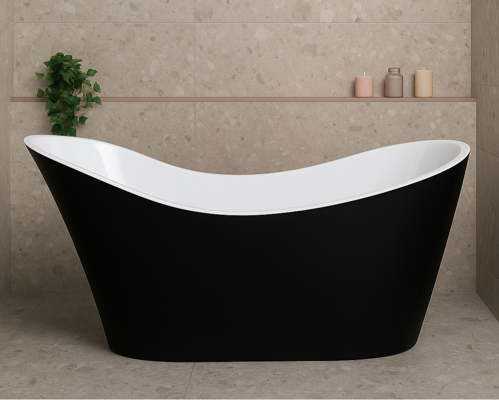Bevel - Matte White Bathtub
