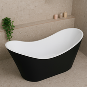 Bevel - Matte White Bathtub