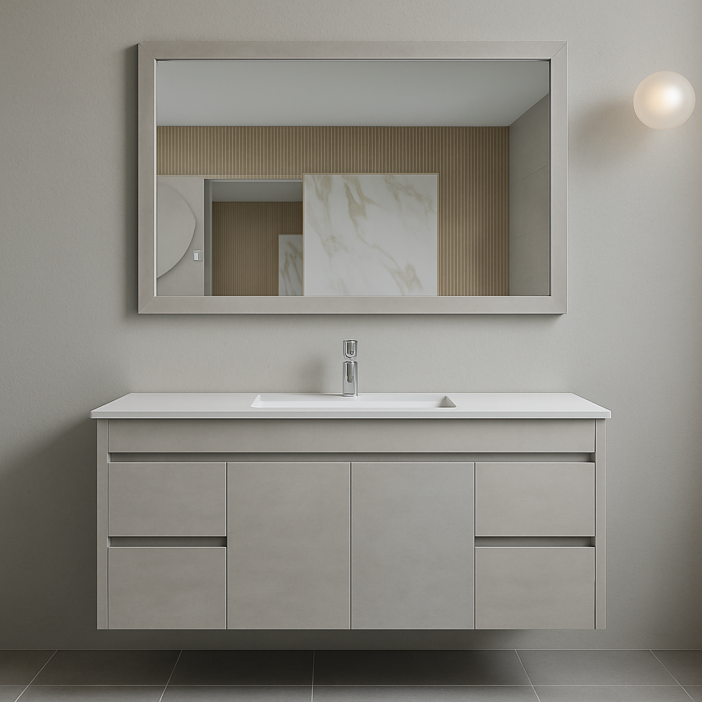 NC Series Wall Hung Vanity with Ceramic Top