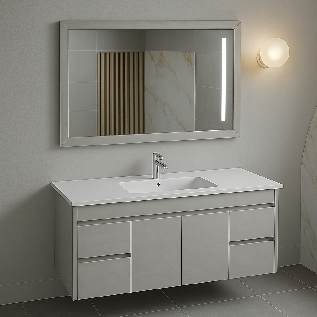 NC Series Wall Hung Vanity with Ceramic Top