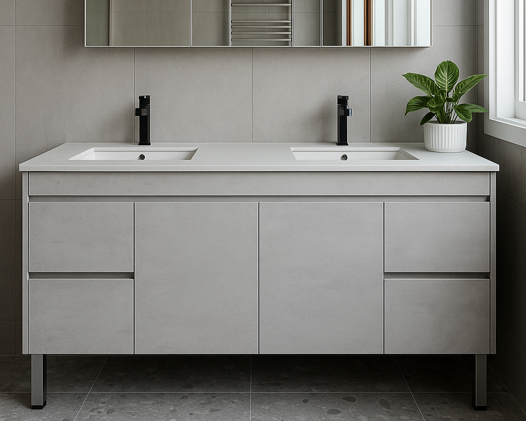 NC Series Wall Hung Vanity with Ceramic Top