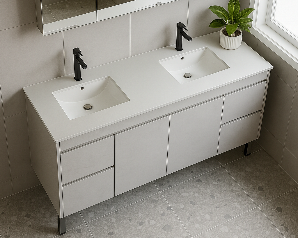 NC Series Wall Hung Vanity with Ceramic Top