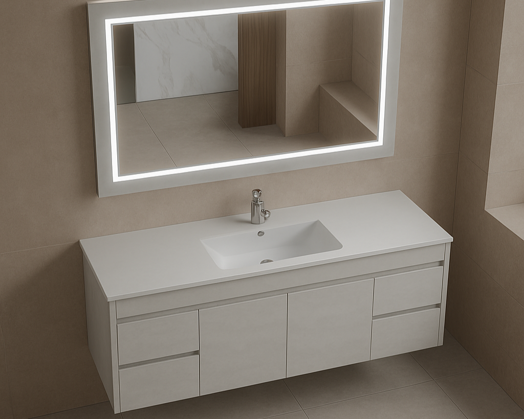 NC Series Wall Hung Vanity with Ceramic Top
