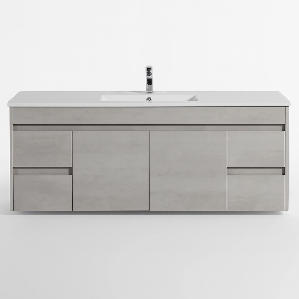 NC Series Wall Hung Vanity with Ceramic Top