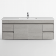 NC Series Wall Hung Vanity with Ceramic Top
