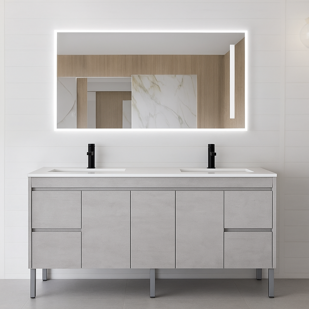 NC Series Wall Hung Vanity with Ceramic Top