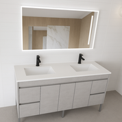 NC Series Wall Hung Vanity with Ceramic Top