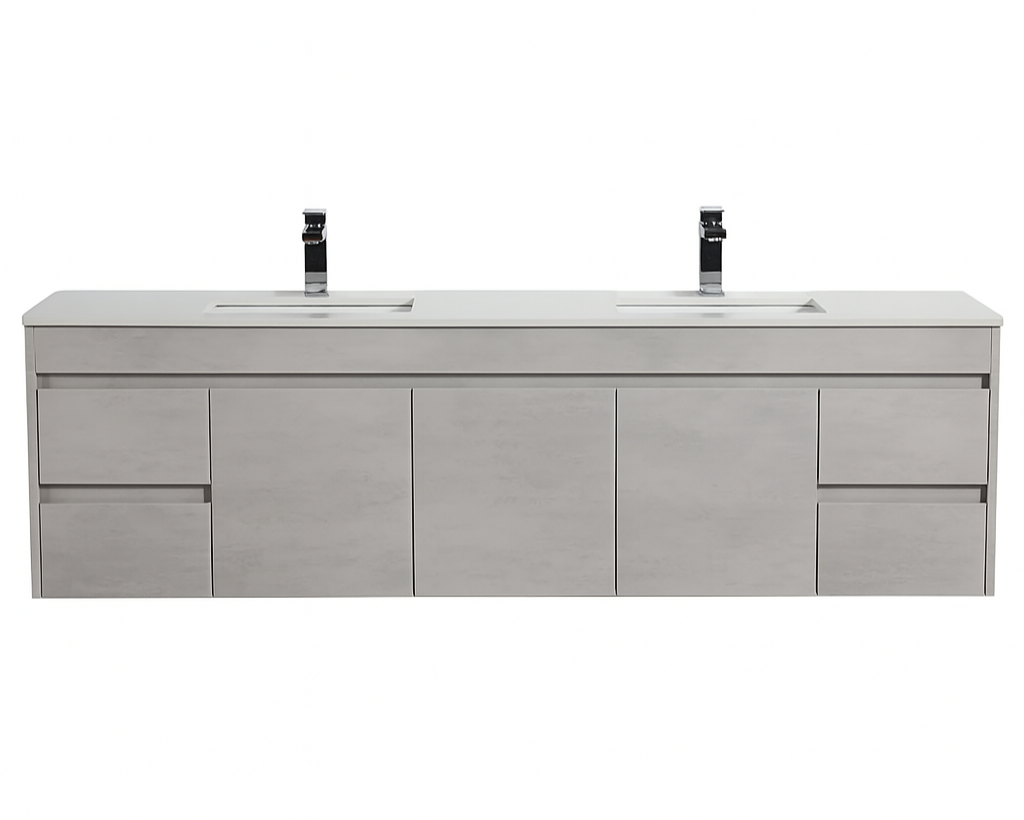 NC Series Wall Hung Vanity with Ceramic Top