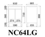 NC Series Wall Hung Vanity with Ceramic Top
