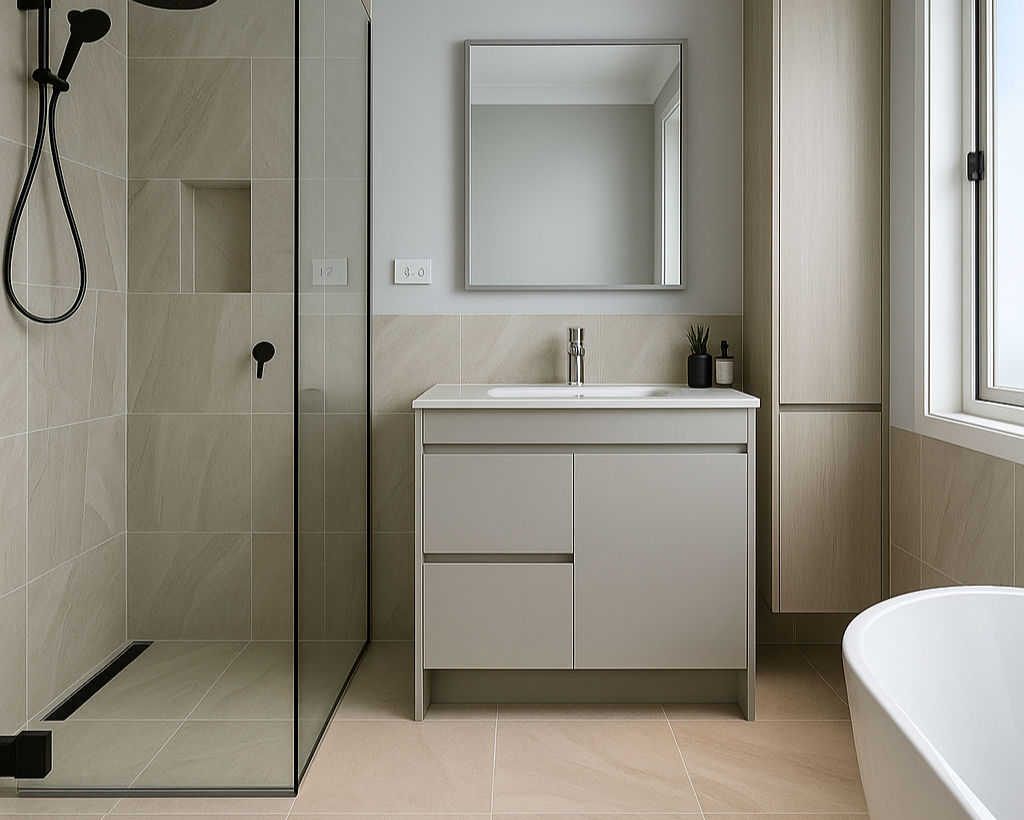 NC Series Wall Hung Vanity with Ceramic Top