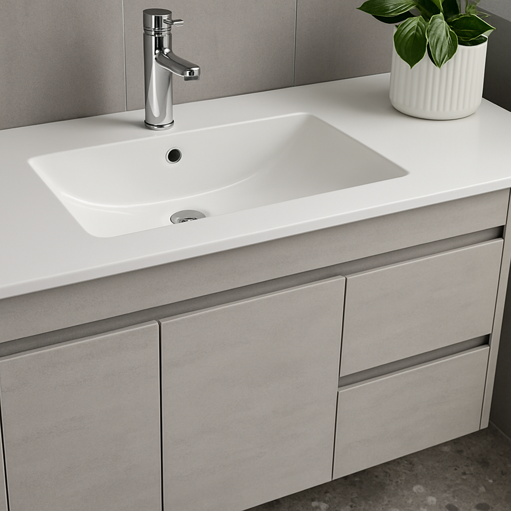 NC Series Wall Hung Vanity with Ceramic Top