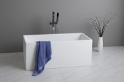 Theo – Matte White Multifit Freestanding Bathtub