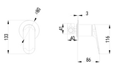 Sulu II Wall Mixer Trim Kits