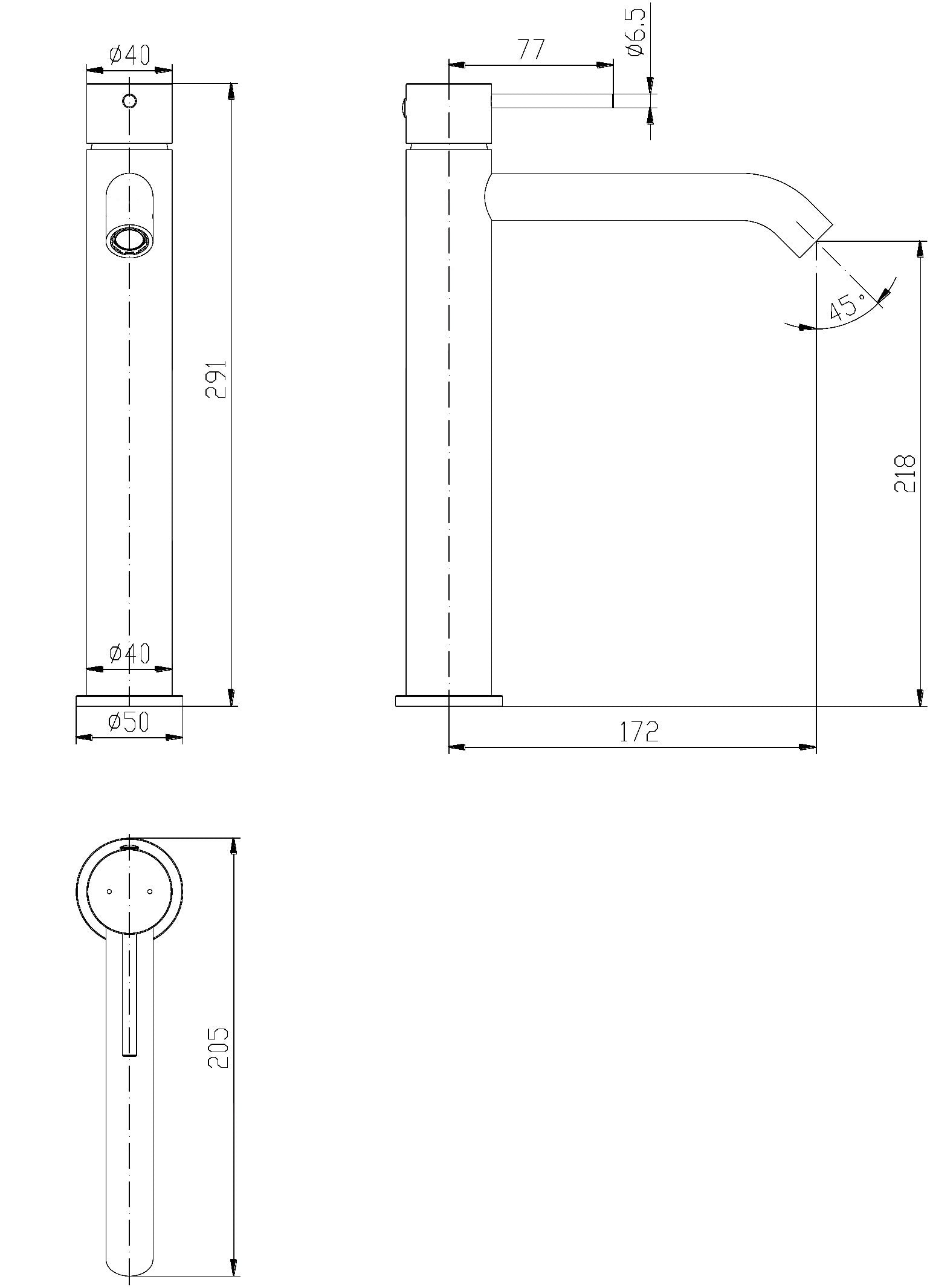 Hali Basin High Rise Mixer