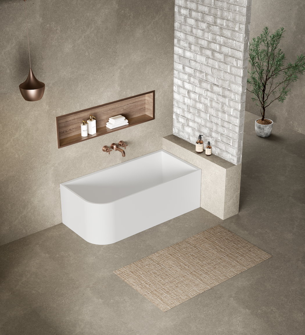 Casey Corner Back To Wall Bath Tub