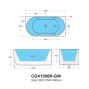 Capri Corner Bathtub