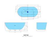 Elivia  Back-to-Wall Bathtub