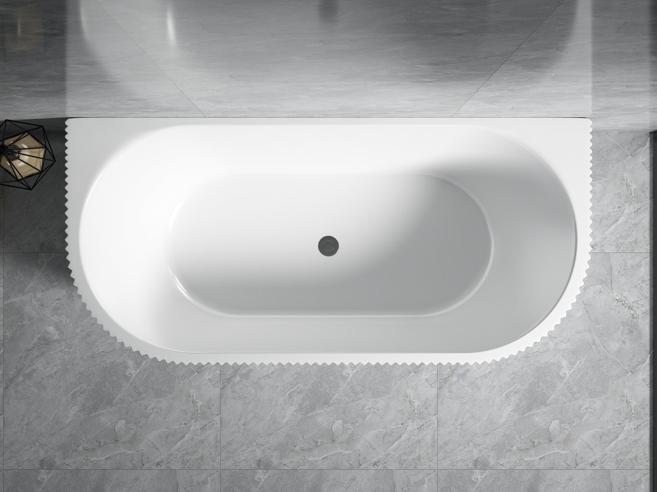 Bari Back To Wall Bathtub