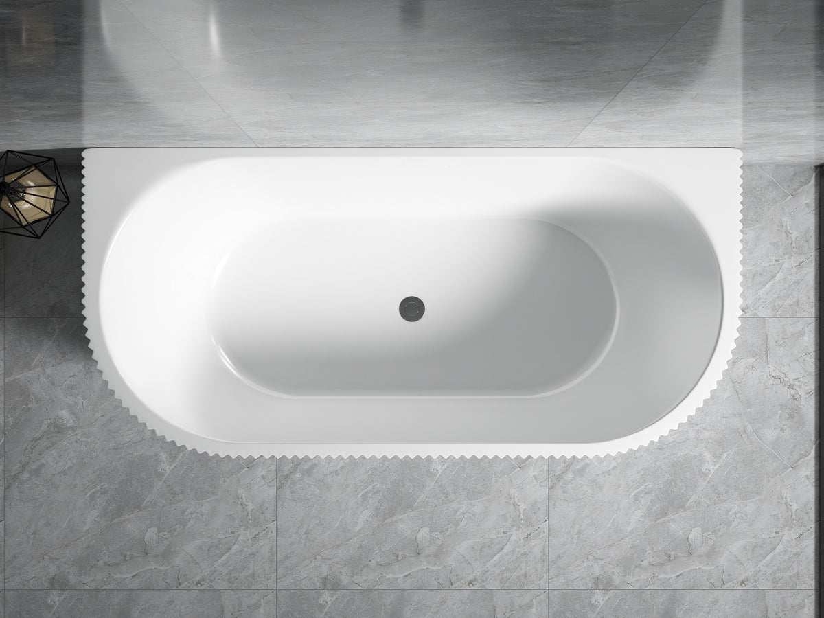 Bari Back To Wall Bathtub