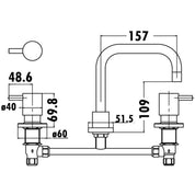 Basin Chrome Tap Set