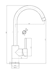 Otus Sink Mixer Gooseneck