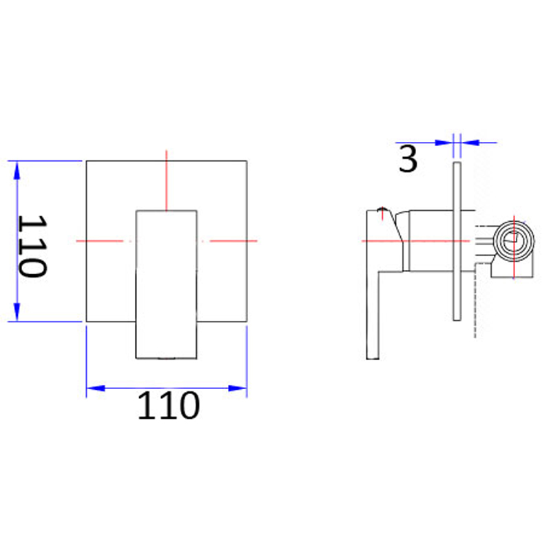 Rosa Wall Mixer