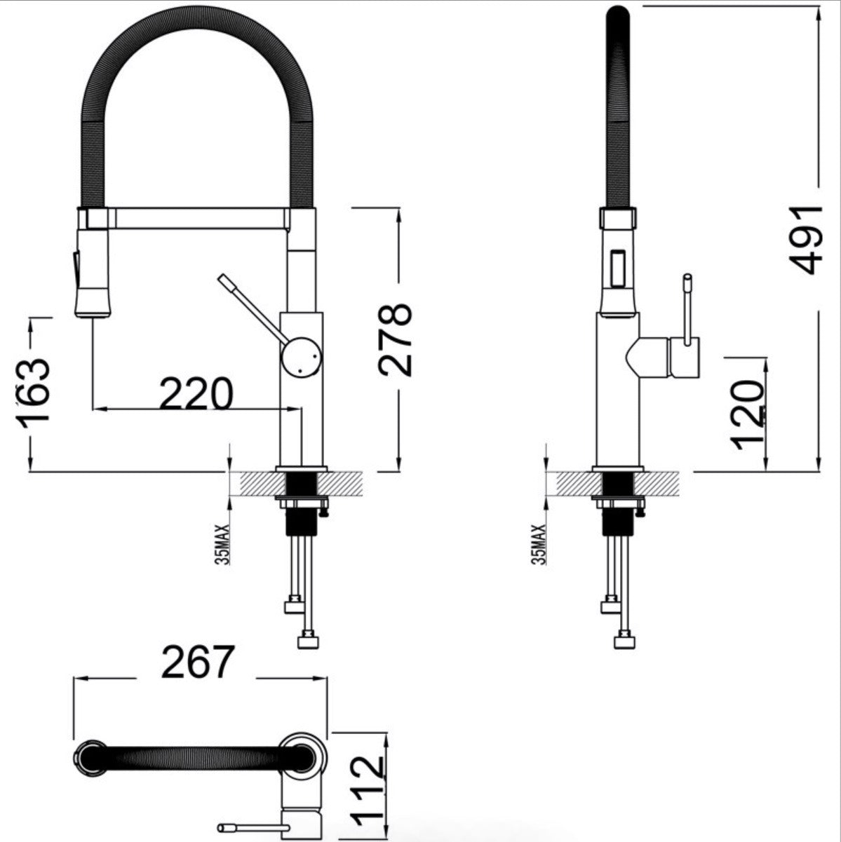 Scotia Sink Mixer Pull-Out