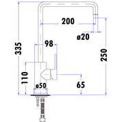 Otus Sink Mixer Squareneck